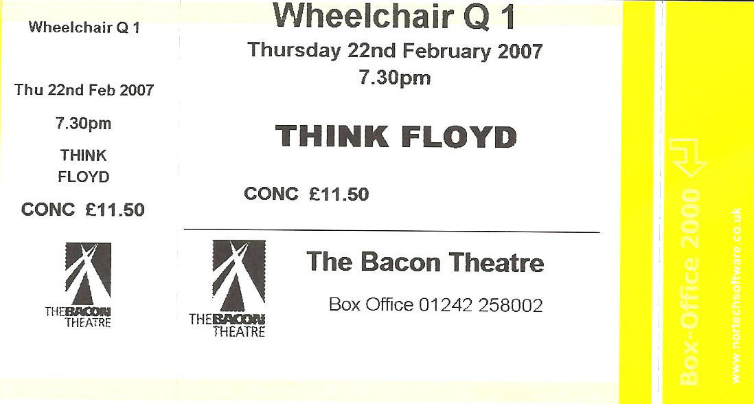 Think Floyd Ticket